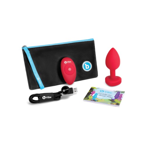 b-Vibe Vibrating Heart Plug for Glamorous Pleasure