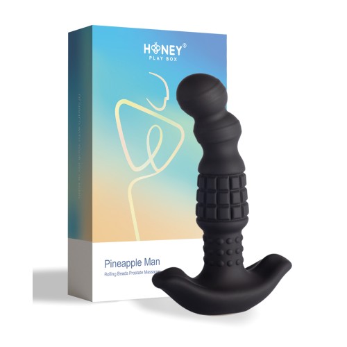 Pineapple Man Vibrating Prostate Massager Black