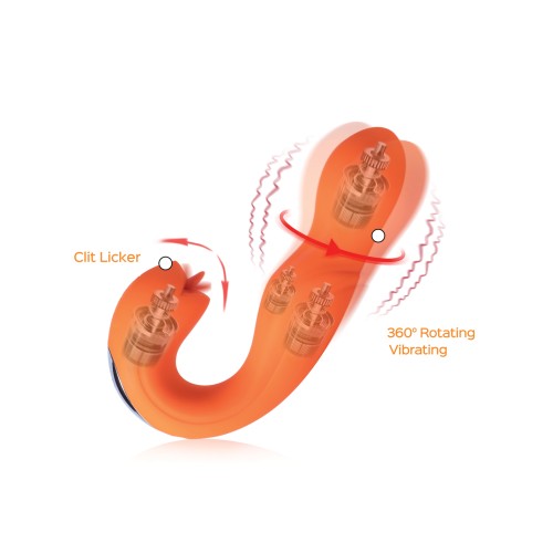 NO ETA Joi Rotating G-Spot Vibrator with Clit Licker