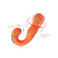 NO ETA Joi Rotating G-Spot Vibrator with Clit Licker