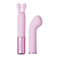 The Naughty Collection Interchangeable Heads Vibrator - Pinki Bundle