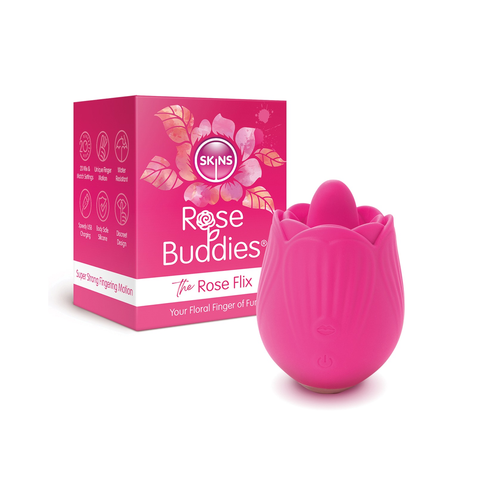 Skins Rose Buddies The Rose Flix - Discreet Clitoral Stimulator