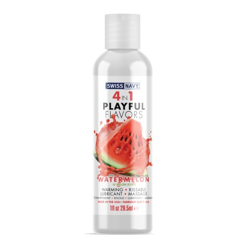 Buy Swiss Navy 4 in 1 Playful Flavors Watermelon - 1 oz