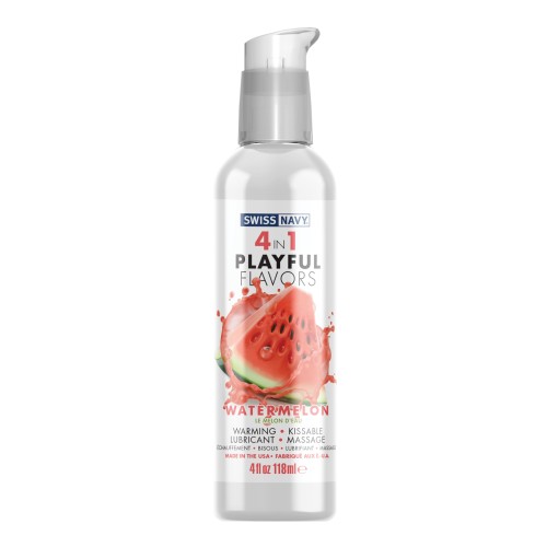 Swiss Navy 4 in 1 Playful Flavors Watermelon - 4 oz