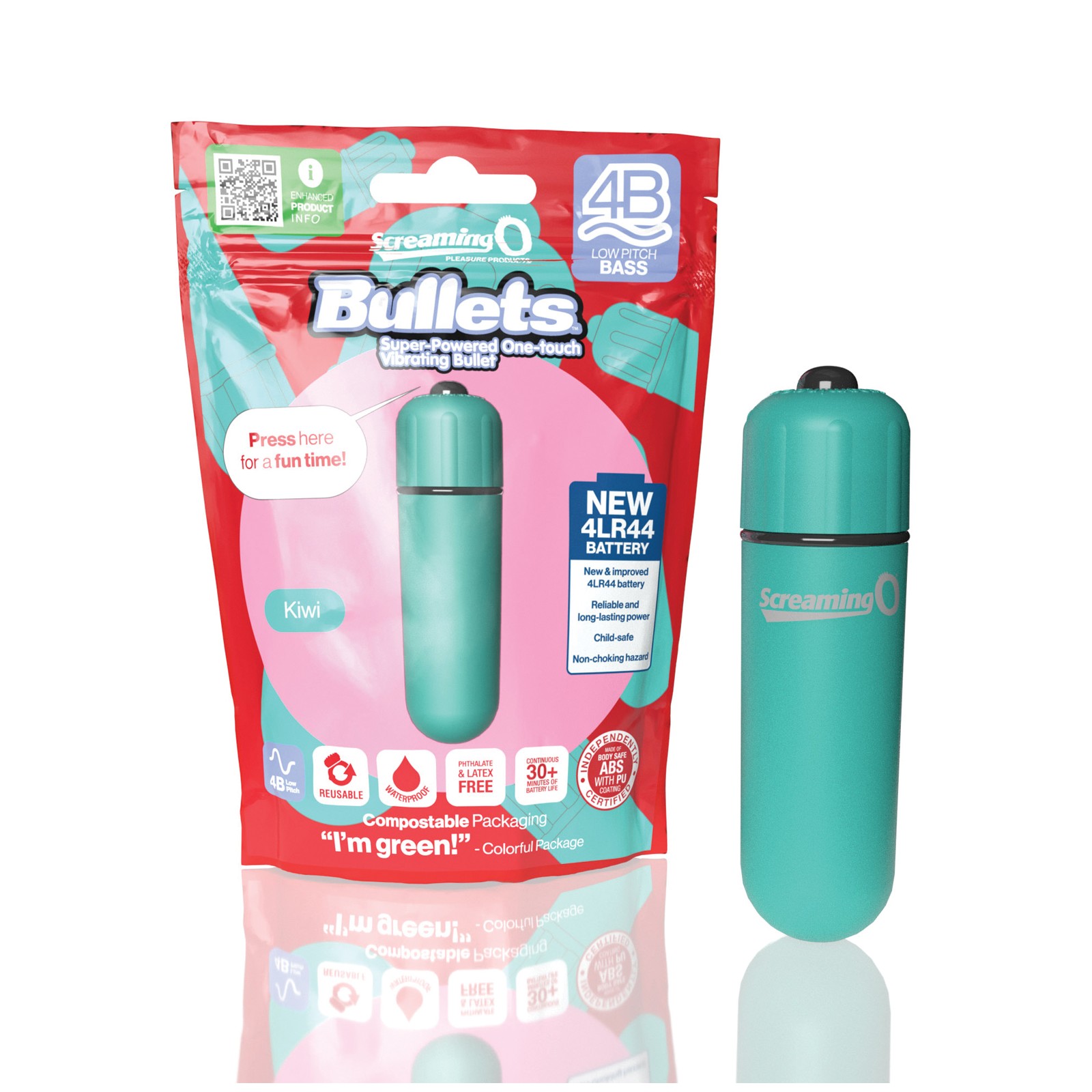 Screaming O 4B Bullet Vibrator Kiwi