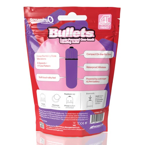 Vibrador Bullet 4T - Uva