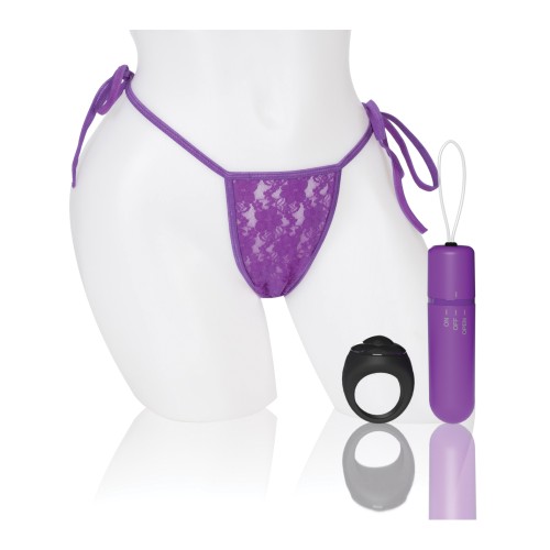 Screaming O Mi Secreto 4T Vibrador de Cachetero con Control Remoto - Uva