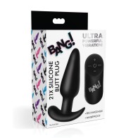 Plug Anal Vibrador Bang! 21X de Silicona para Placer Emocionante