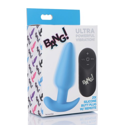 Bang 21X Vibrating Silicone Butt Plug