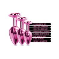 Nixie Pink Metallic Butt Plug Set