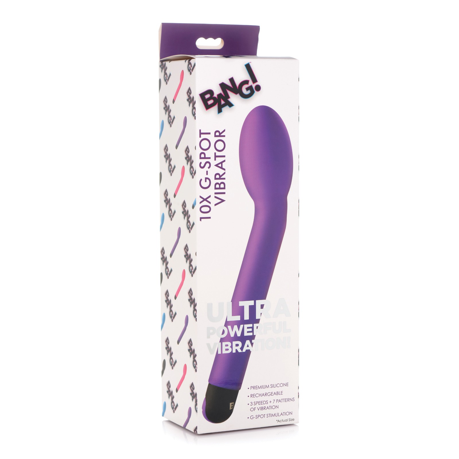 Vibrador Bang! 10X para el Punto G - Púrpura