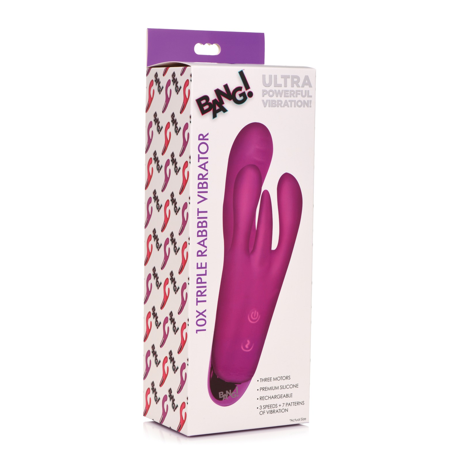 Vibrador Triple Conejo Bang! 10X para Placer Máximo