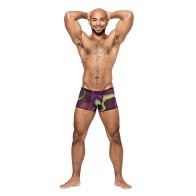 Galactic Sheer Poly Spandex Mini Shorts for Men