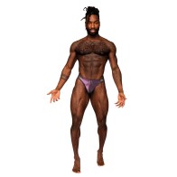 Hocus Pocus Poly Spandex Uplift Thong Purple