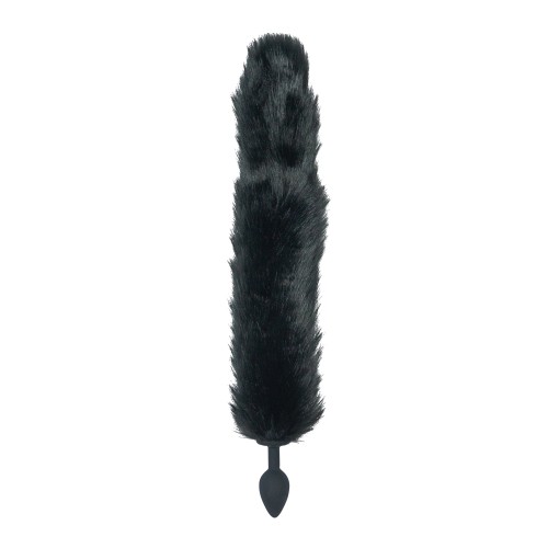 Punishment Fox Tail Plug - Black for Anal Play