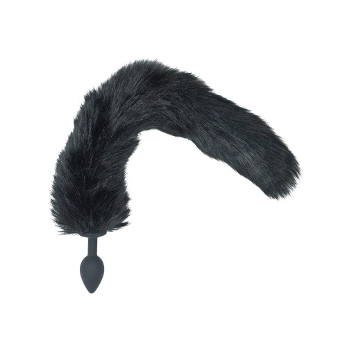 Punishment Fox Tail Plug - Black for Anal Play