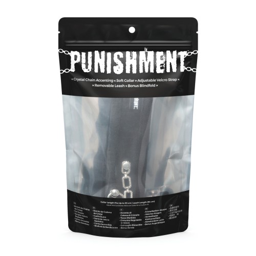 Punishment Crystal Detail Collar and Leash