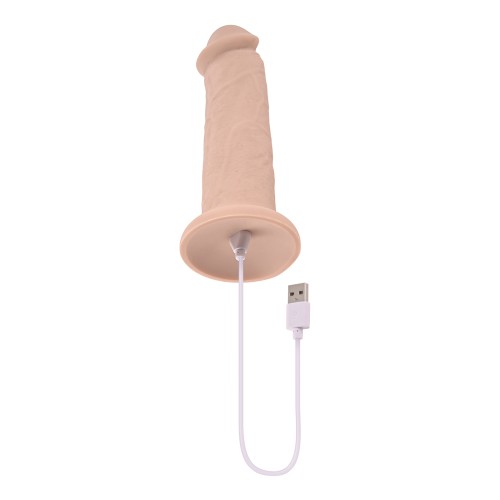 Evolved 7" Girthy Vibrating Dong - Realistic Pleasure