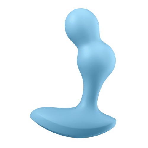 Satisfyer Deep Diver Vibrating Anal Plug - Light Blue