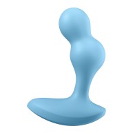 Plug Anal Vibrante Satisfyer Deep Diver - Azul Claro