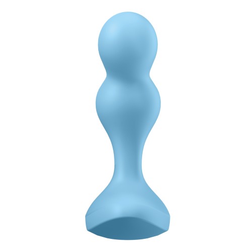 Satisfyer Deep Diver Vibrating Anal Plug - Light Blue