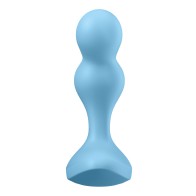 Satisfyer Deep Diver Vibrating Anal Plug - Light Blue