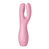 Satisfyer Threesome 3 Lay-On Vibrator in Pink