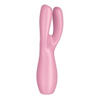 Satisfyer Threesome 3 Lay-On Vibrator in Pink