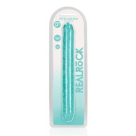 Dildo Doble de 13" Shots RealRock - Turquesa