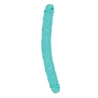 Dildo Doble de 13" Shots RealRock - Turquesa