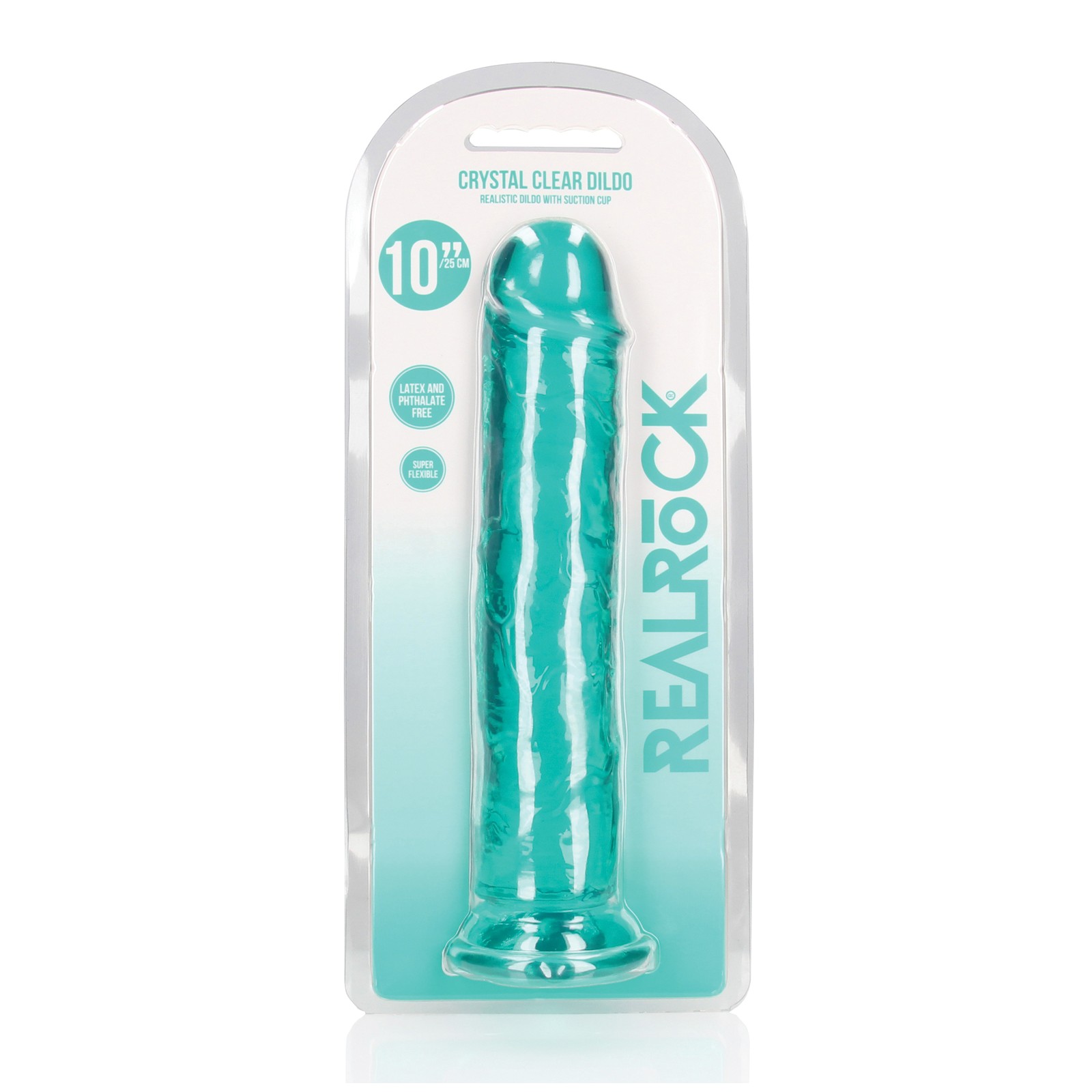 Shots RealRock 10" Dildo Turquoise