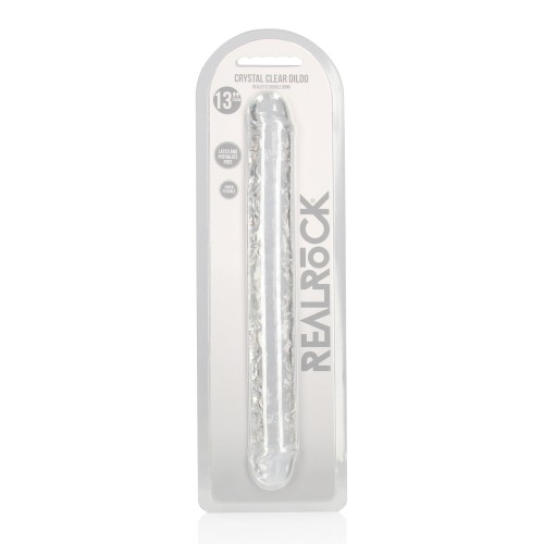 RealRock Crystal Clear 13 Inch Double Dildo