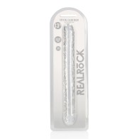 Dildo Doble Transparente RealRock de 13 Pulgadas