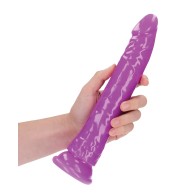 Dildo Slim de 10 Pulgadas Brilla en la Oscuridad Shots RealRock