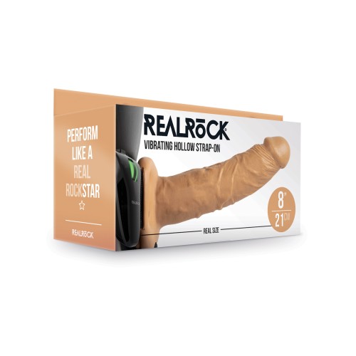 Vibrating Hollow Strap-On RealRock