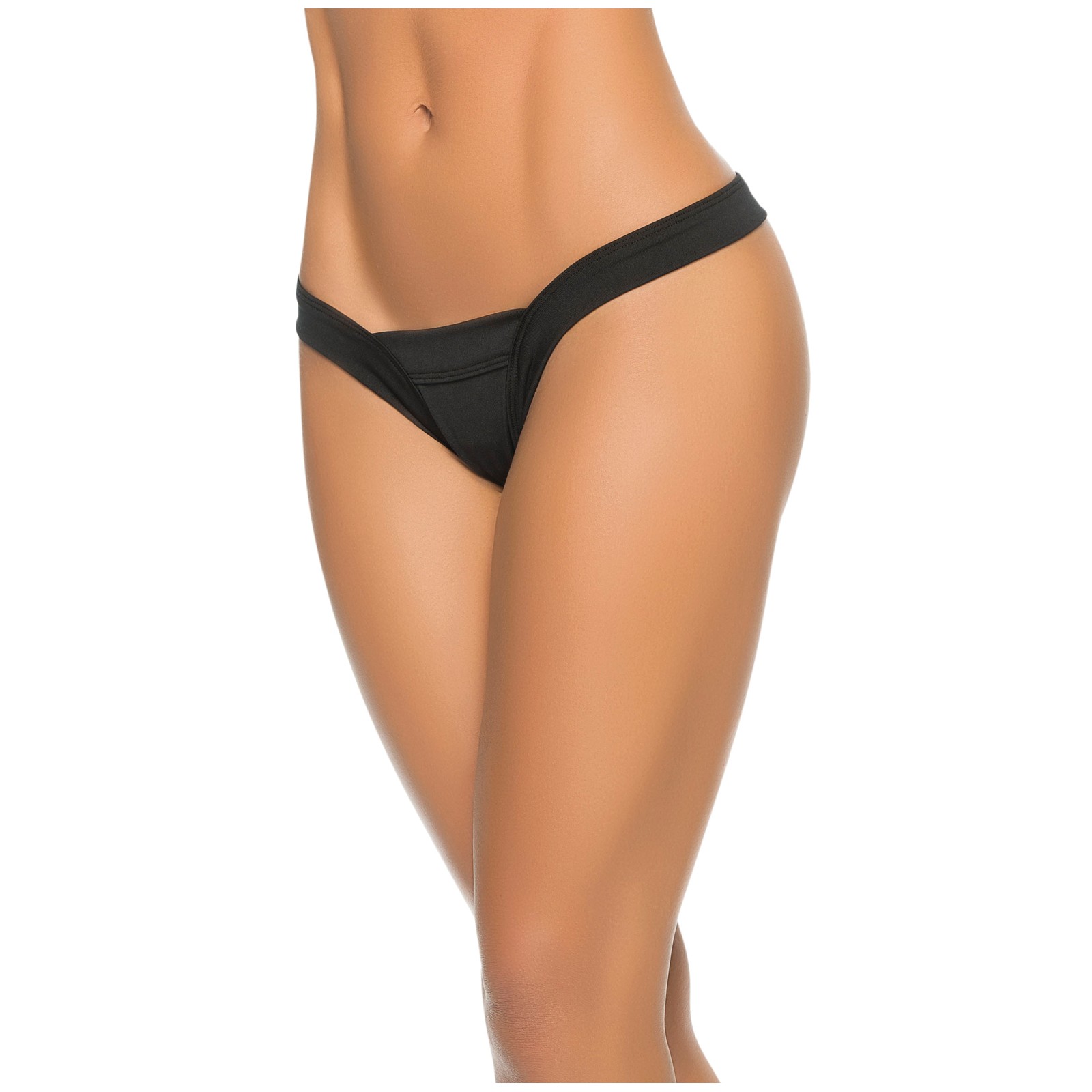 Tanga V Strap Negro