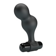 Plug Vibrador Anal de Silicona Mr Play Negro