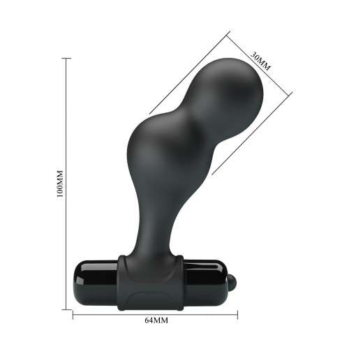 Plug Vibrador Anal de Silicona Mr Play Negro