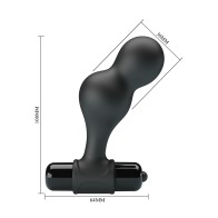 Mr Play Silicone Anal Vibro Plug Black