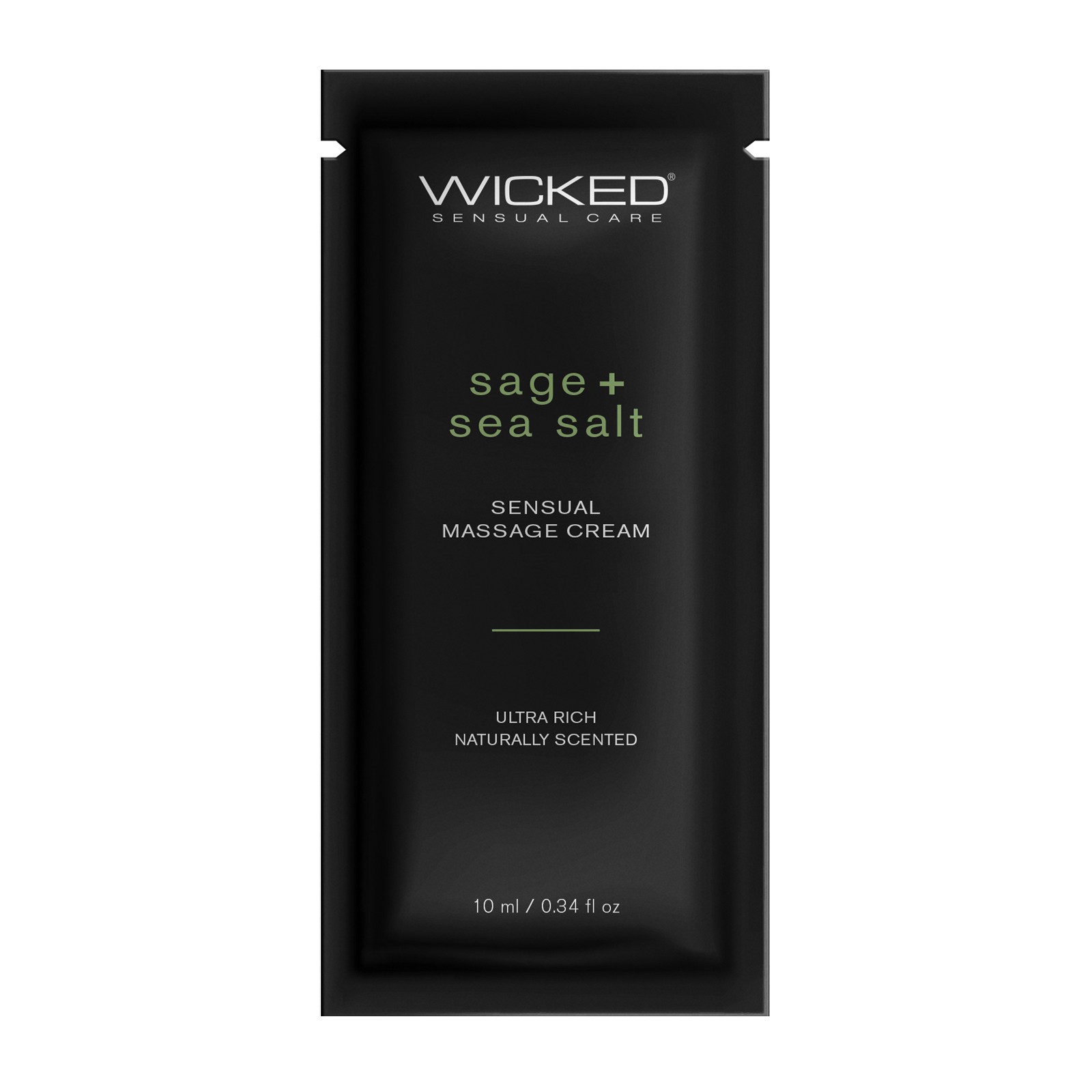 Crema de Masaje Sensual Wicked Cuidado Salvia y Sal Marina 0.34 oz