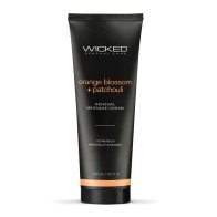 Crema de Masaje Wicked Sensual Care Flor de Naranja y Patchouli 4 oz