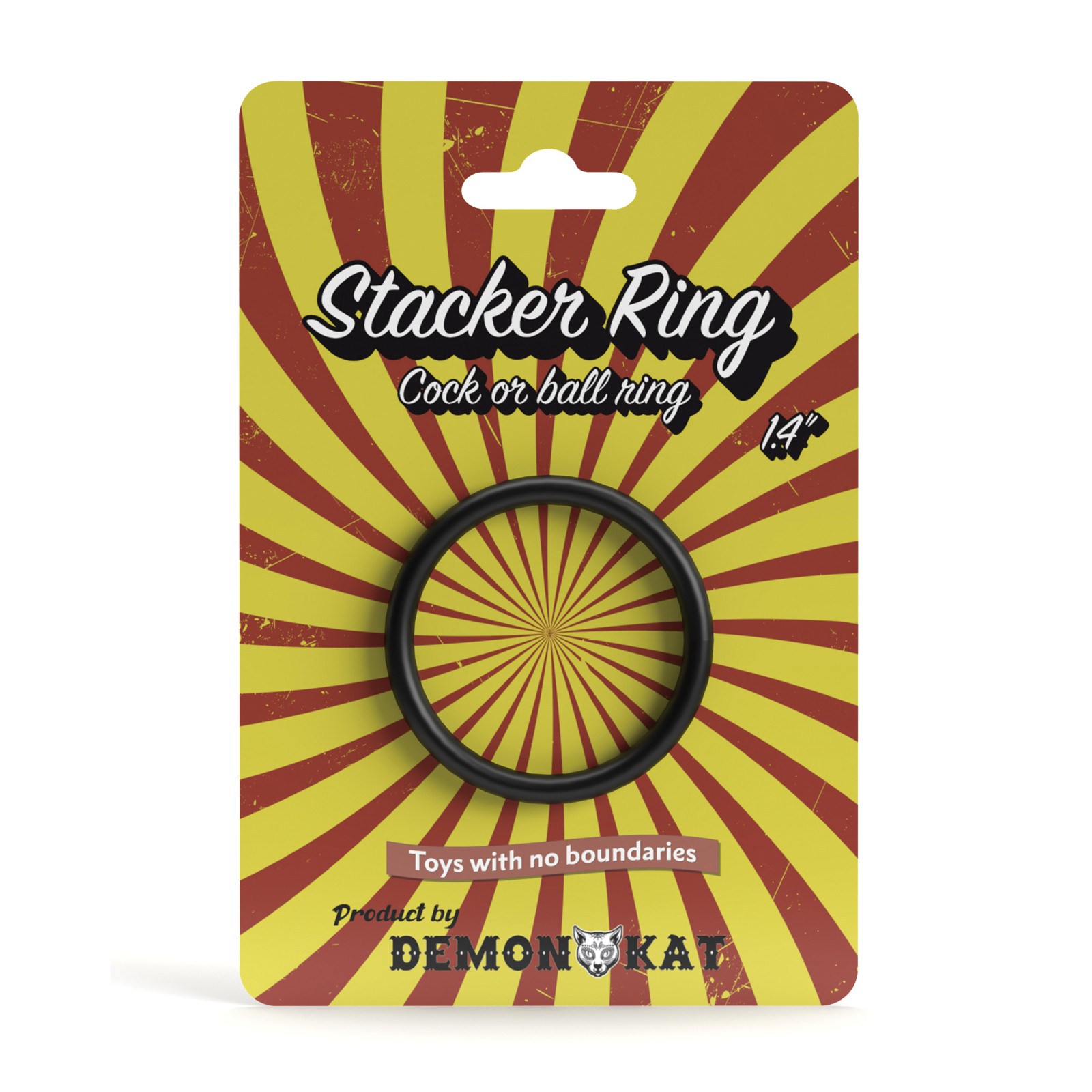 Demon Kat 1.4' Stacker Ring - Black