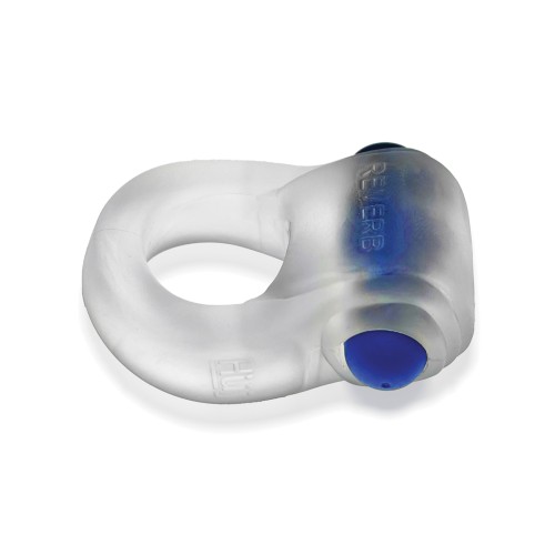 Hunkyjunk Revring Cock Ring with Vibe Clear Blue