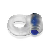 Hunkyjunk Revring Cock Ring with Vibe Clear Blue