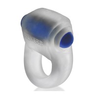 Hunkyjunk Revring Cock Ring with Vibe Clear Blue