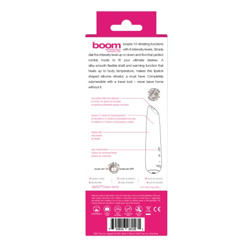 VeDO Boom Vibrador Recargable Ultra Poderoso - Rosa