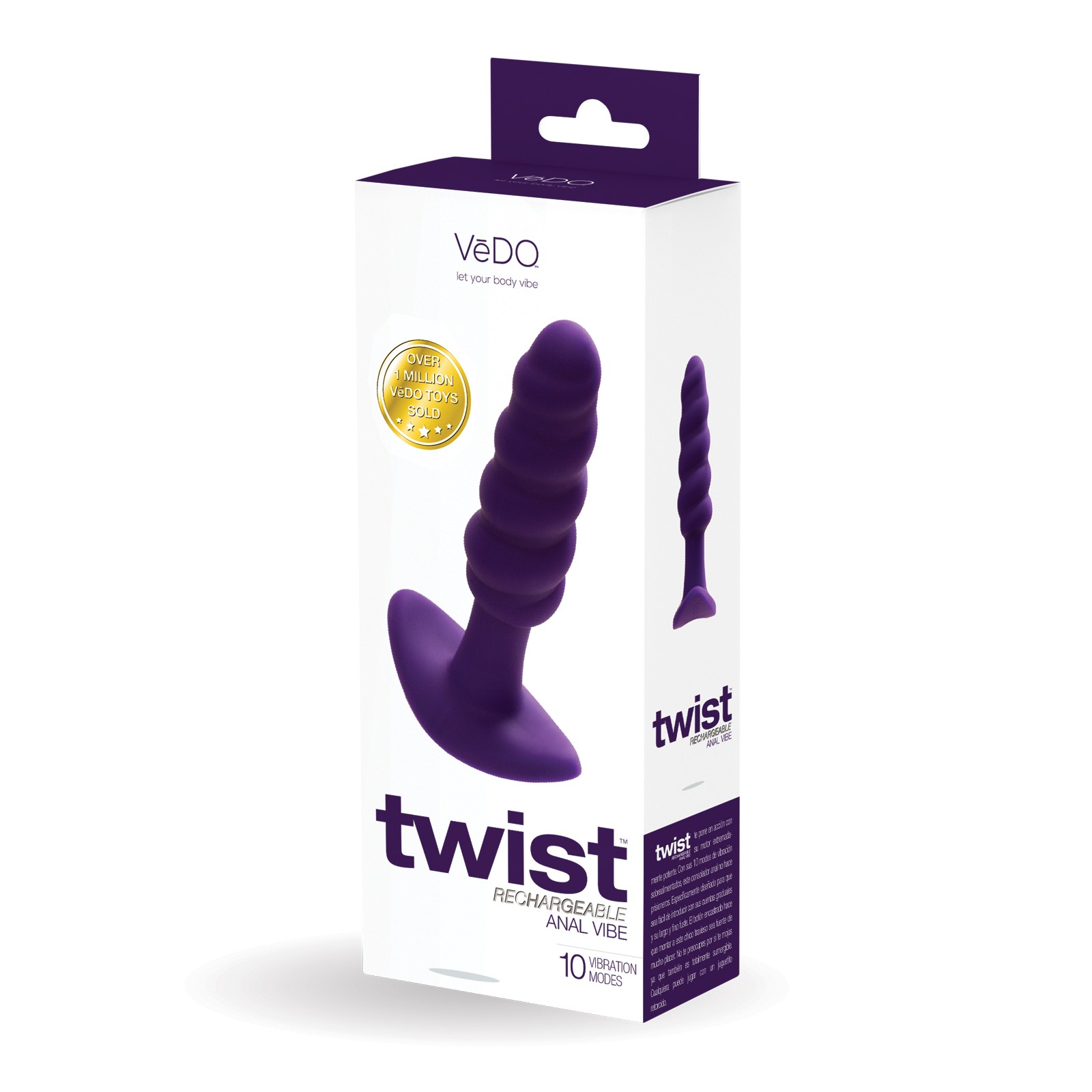 Plug Anal Recargable VeDO Twist