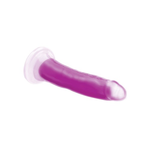 Curve Toys Lollicock 7" Glow In The Dark Silicone Dildo Purple