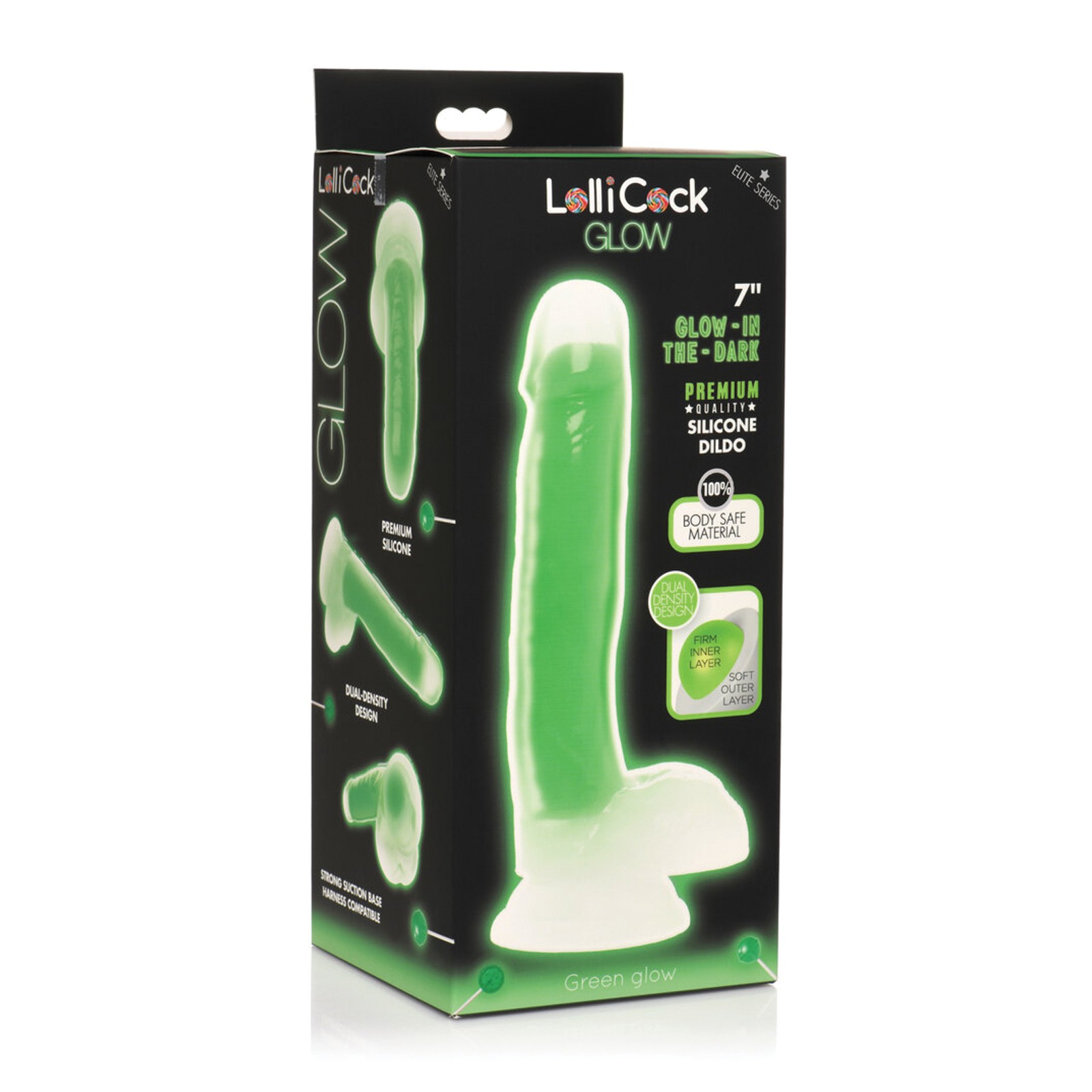 Dildo de Silicona que Brilla en la Oscuridad de Curve Toys