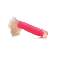 Dildo Rosa que Brilla en la Oscuridad de 7 Pulgadas Curve Toys